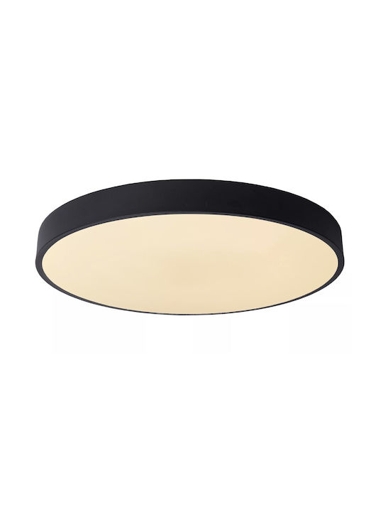 Lucide Lightning Unar Modern Plastic Ceiling Light with Integrated LED 49.5pcs Black