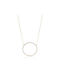 Circle necklace in Yellow Gold K14