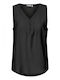 Fransa Women's Sleeveless Blouse in Black