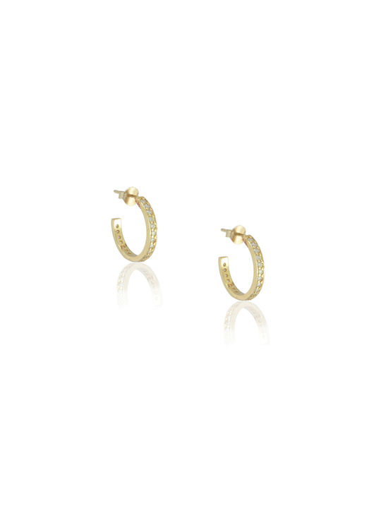 14K Yellow Gold hoop earrings