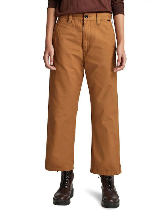 G-Star Raw Women's Chino Trousers in Relaxed Fit Brown