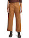 Women's Chino Trousers Relaxed Fit Brown