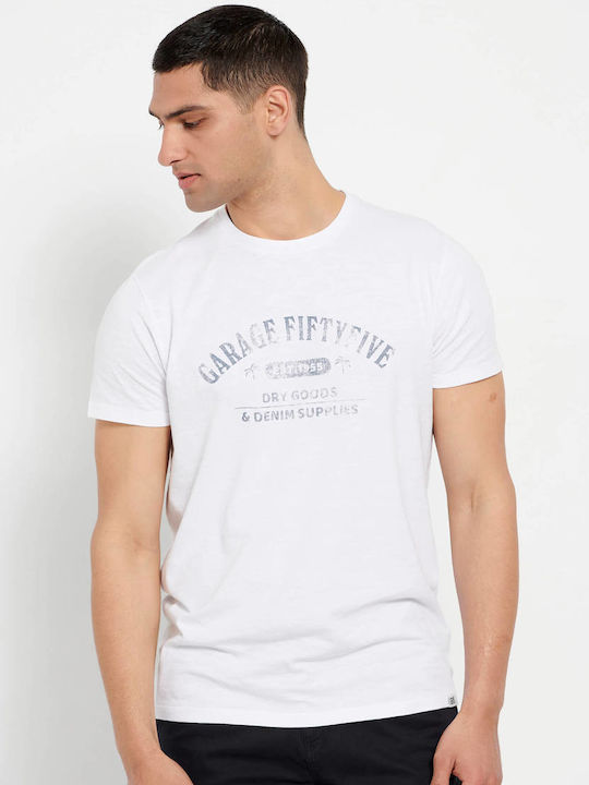 Garage Fifty5 GAM007-23104 Men's Short Sleeve T-shirt White