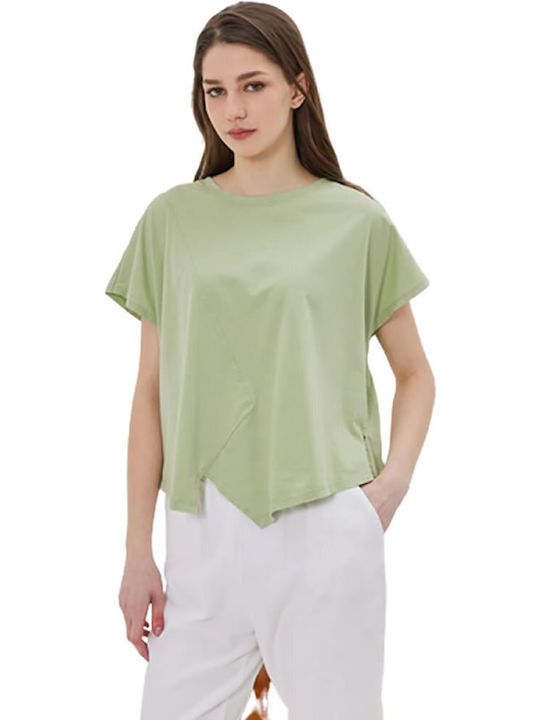 Namaste Feminin Oversized Tricou Verde