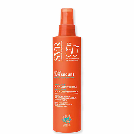 SVR Laboratoire Sun Secure Spray SPF50+ Moisturizing Sunscreen Spray 200ml