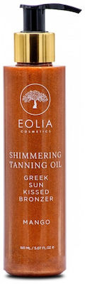 Eolia Cosmetics Greek Sunkissed Bronze Gold Orchid Mango Ulei pentru Bronzare pentru Corp Shimmering 150ml