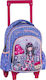 Graffiti Gorjuss School Bag Trolley Kindergarten in Lilac color