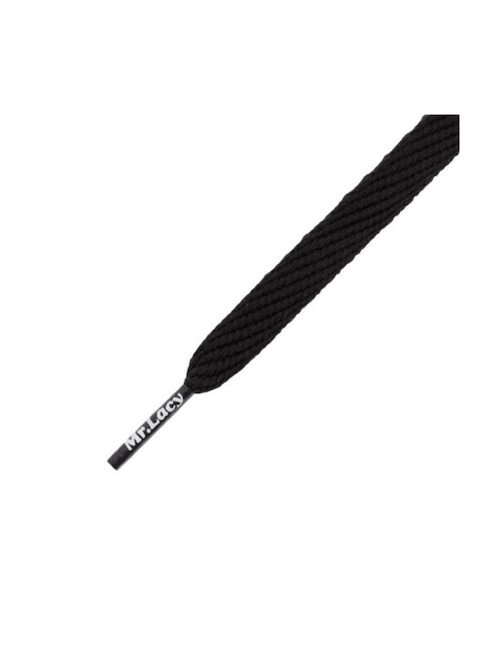 315484-BLACK-HERO - MR LACY FLATTIES LACES - 130CM BLACK Color