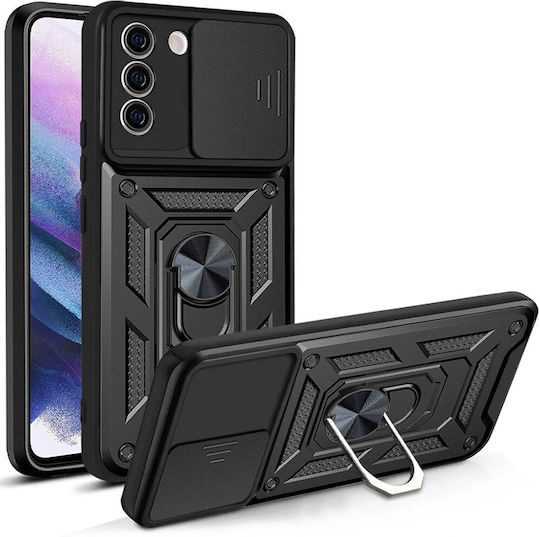 Techsuit Camshield Back Cover Πλαστικό / Σιλικόνης Μαύρο (Galaxy S21 FE 5G)