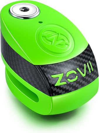 Zovii ZD10 Motorcycle Disc Brake Lock with Alarm in Green