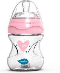 Nuvita Glasflasche 6013 Gegen Koliken mit Silikonsauger für 0+, 0+ m, Monate Pink 140ml 1Stück NU-ALMB1032