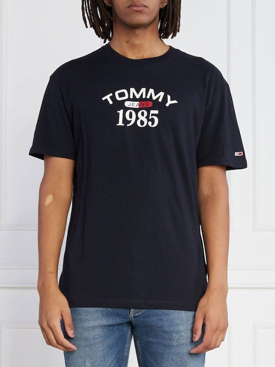 Tommy Hilfiger T-shirt Bărbătesc cu Mânecă Scurtă Albastru marin