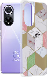 Techsuit Marble Series Coperta din spate Purple Hex (Huawei Nova 9 / Honor 50 5G - Huawei Nova 9 / Honor 50 5G)