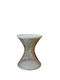 Rundes Beistelltisch Holz Beige M46xB46xH56,5cm