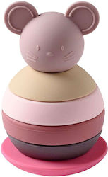 Nattou Stacking Toy Mouse Stacking Pyramid made of Silicone for 6++ Months