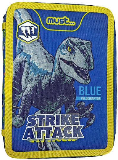 Diakakis Jurassic Strike Attack Federmäppchen Gefüllt Blau