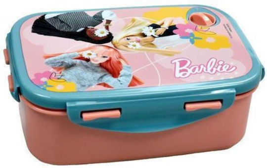 Gim Collage Πλαστικό Παιδικό Δοχείο Φαγητού Barbie Πολύχρωμο