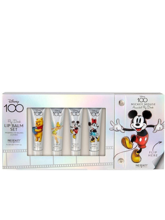 Mad Beauty Disney100 Mickey Mouse Сет за грим за лицето Устни 5бр Mad Beauty Disney100 Mickey Mouse Сет за грим за лицето Устни 5бр