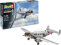 Revell Beechcraft Model 18 Scale Φιγούρα Μοντελισμού Αεροπλάνο 131 Κομματιών σε Κλίμακα 1:48