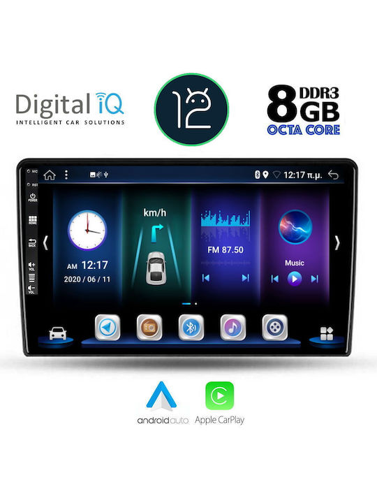 Digital IQ Car Audio System for Ford Fiesta 2018> (Bluetooth/WiFi/GPS/Apple-Carplay) with Touch Screen 9"