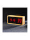 Factory Holz Tisch-Digitaluhr mit Wecker 1299