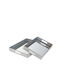 Zen Collection Metallic Rectangular Decorative Tray 40x5x30cm 2pcs