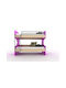Scrillbunk Kids Bed Bunk Single Fuchsia for Mattress 90x190cm