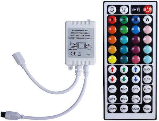 Redled КОНТРОЛЕР RGB 44КЛАВИША 12VDC72W/24VDC144W 6A Димер 27665