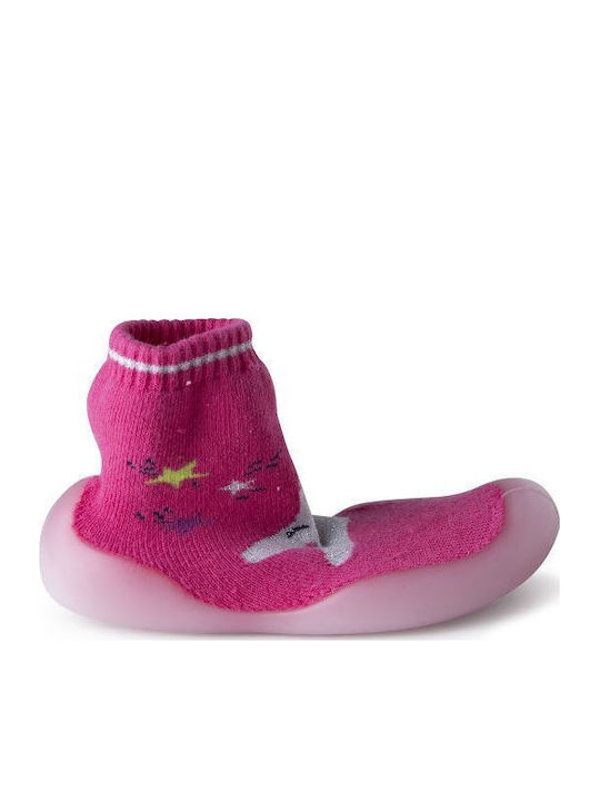Tuc Tuc Kids' Long Slipper Socks Fuchsia