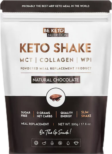 BeKeto Keto Shake Supplement for Weight Loss 500gr Natural Chocolate