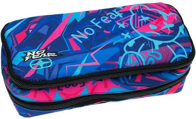 Back Me Up Fabric Pencil Case Maui Sharkman with 2 Compartments Multicolour