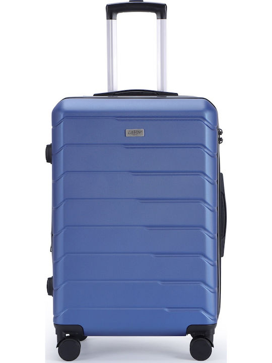 Lavor Cabin Hard Blue Travel Suitcase with 4 Wh...