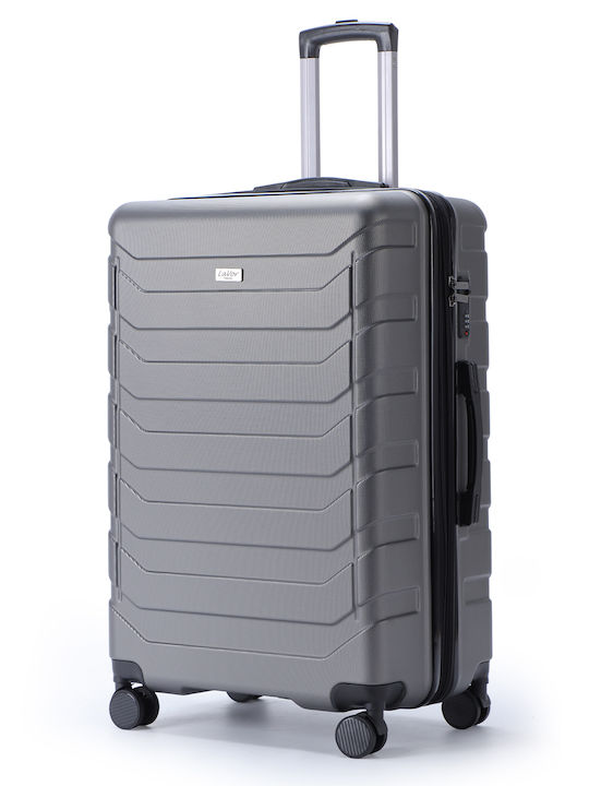 Lavor 1-602 Large Travel Suitcase Hard Gray with 4 Wheels Height 75cm 1-602
