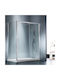 Starlet Slider Διαχωριστικό Ντουζιέρας με Συρόμενη Πόρτα 124-127x180cm Clear Glass Chrome