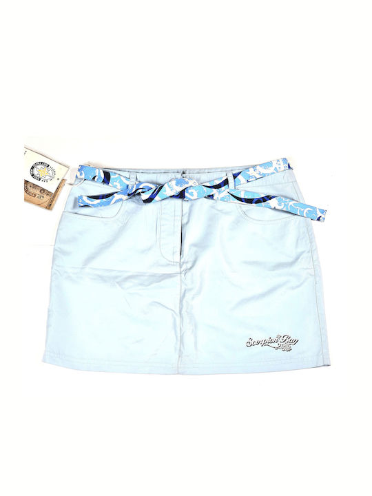 SCORPION BAY WSK241-14 MINI SKIRT women's skirt blue 90% polyester-10% resin