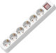 Muhler Power Strip 6 Positions with Switch and Cable 1.5m