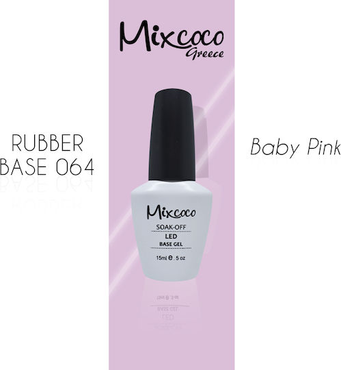 Mixcoco Base Coat for Semi-Permanent Nail Polish Rubber 15ml