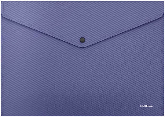 ErichKrause Dosar cu Buton pentru Hârtie A4 Albastru Diagonal Classic