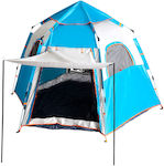 ArteLibre Tuvalu Automatisch Campingzelt Blau für 7 Personen 260x260x140cm