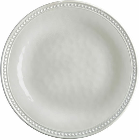 Marine Business Harmony Desert Serving Plate Made of Melamine White Diameter 20cm 6 Pieces