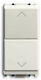 Abb Chiara Roller Shutter Push Button Switch Without Frame in White Color 72024