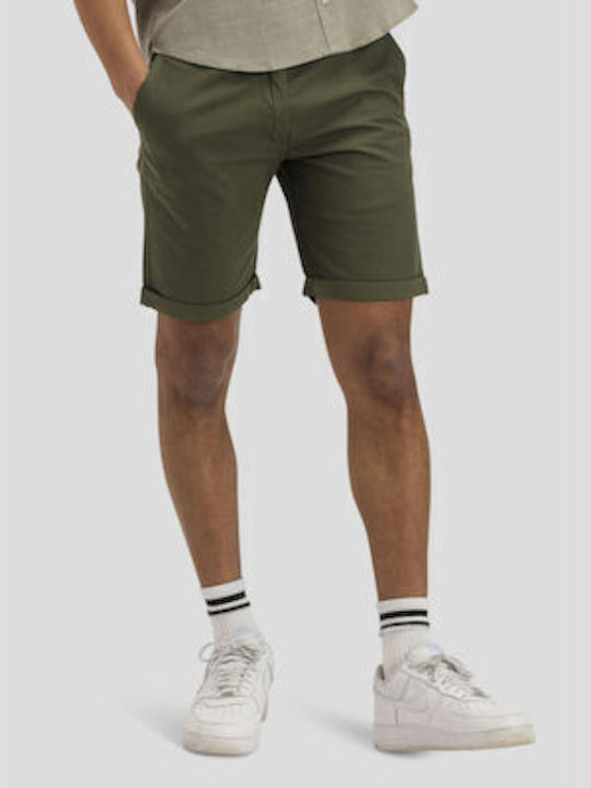 Gnious Slim Fit Chino Short Green