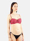 Luna Bikini-Set Burgundisch