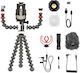 Joby Gorillapod Vlogging Kit Selfie Stick Cell Phone Tripod with Lighting Black