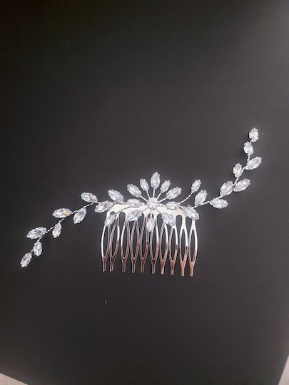 Νυφικό Χτενάκι Μαλλιών Zircon 5/15 Cm