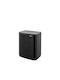 Brabantia Bo Small Plastic Waste Bin with Oscillating Lid Black 12lt