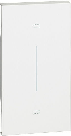 Legrand Μετώπη Διακόπτη Ρολών σε Λευκό Χρώμα KW05MH2