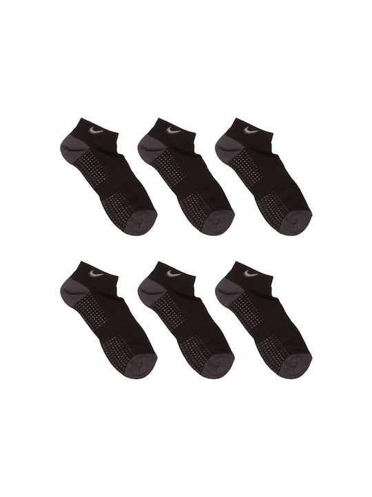 Șosete de design din bumbac pentru bărbați Pixel 6pcs DSN1000-3-Black