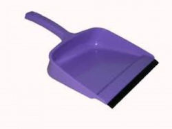 Viomes Plastic Dustpan with Rubber Band Purple