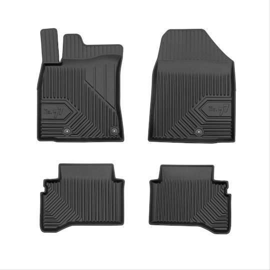 Frogum Set of Front and Rear Mats 4pcs for Hyundai IONIQ 2016-2022 Black